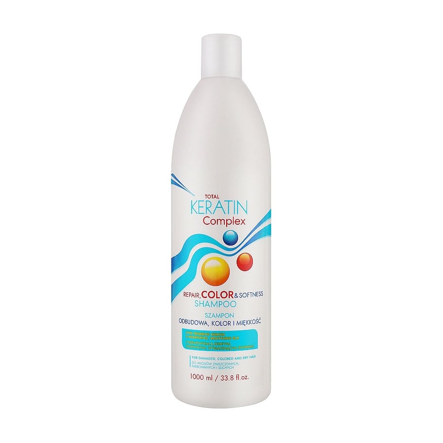 Шампунь для волосся Total Keratin Complex Repair Color &amp; Softness Shampoo, 1 л